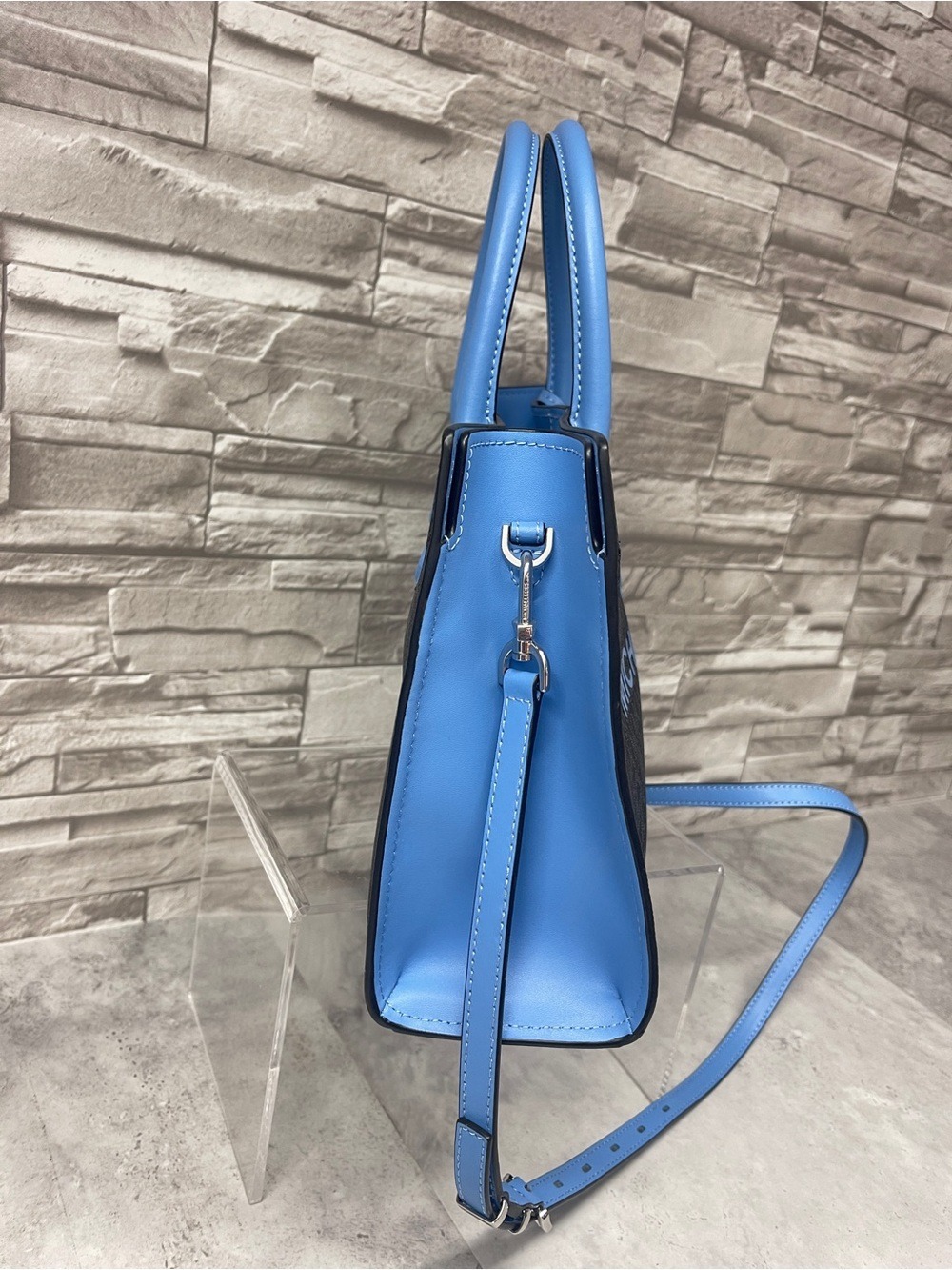 Michael Kors Scarlett Medium Satchel & Matching Wallet South Pacific Blue - Picture 5 of 12
